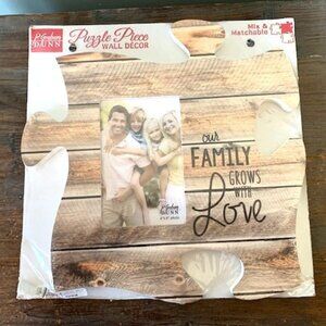 P. Graham Dunn Puzzle "Our Family Grows With Love" Photo Frame